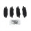 Rear, Left+Right Brake Pads Set for JK 2007-2017 / 5