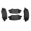 Rear, Left+Right Brake Pads Set for JK 2007-2017 / 7