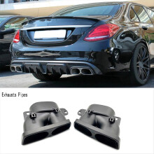 2X Exhausts Pipes for C63/S W204 S W205 W212 W213