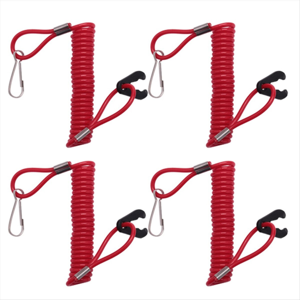 4Pcs Boat Outboard Engine Motor Lanyard Kill Stop 4853958534754