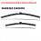 1Set Car Front Windshield Wiper Washer Blade Kit 3 10