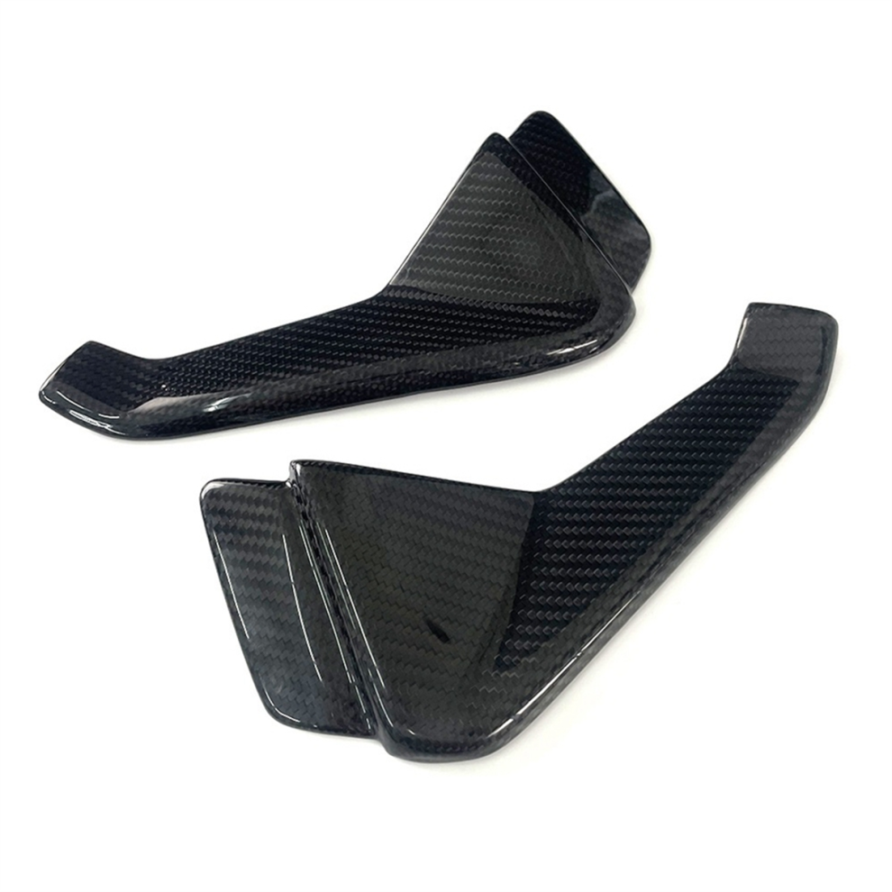 Real Carbon Fiber Front Spoiler Winglet Aerodynami 4853784040870