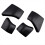 4Pcs Car Black Roof Rack Cover Cap Rail End Shell 2