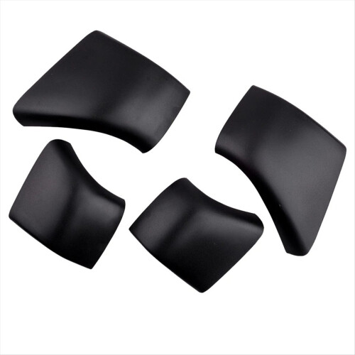 4Pcs Car Black Roof Rack Cover Cap Rail End Shell 1