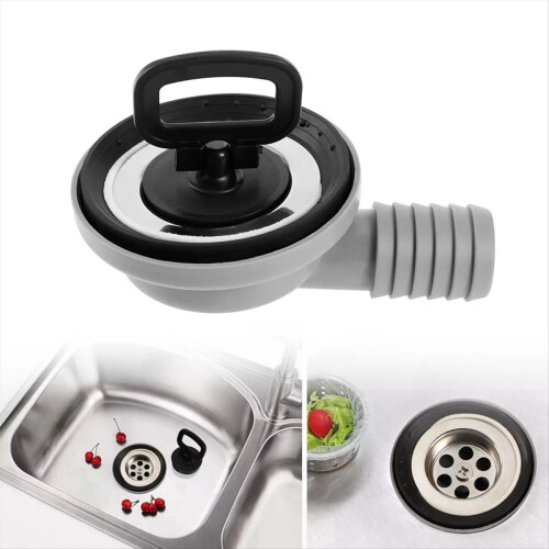 56mm 2.2 Inch Sink Waste Drain Plug Hole Angle Fit 2