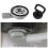 56mm 2.2 Inch Sink Waste Drain Plug Hole Angle Fit 7