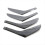Carbon Style Set of Interior Door Trim for Pull Ha 1