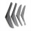Carbon Style Set of Interior Door Trim for Pull Ha 9