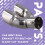 Car Bent Dual Exhaust Tip Bolt-on Slant Cut Tailpi 5
