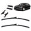 1Pair High Quality Car Windshield Wiper Blades for 2