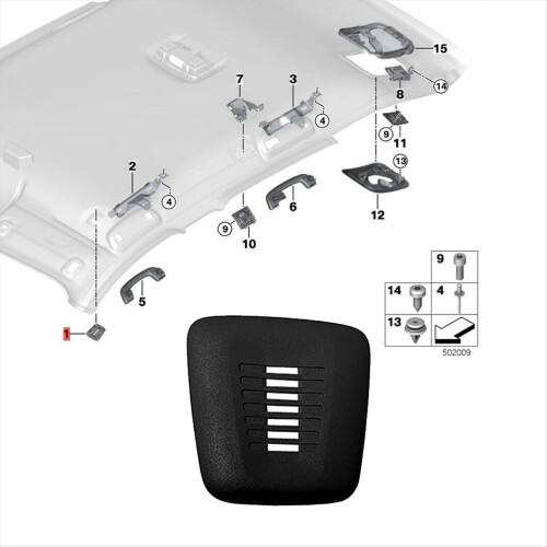 Car Interior Roof Microphone Decorative Cover 5144 2