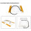 6C3Z-14D696-A 2Pcs Car Front Seat Cushion Heating 6