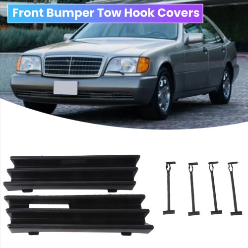 Car Front Bumper Tow Hook Covers Caps 1Pair Fits f 2