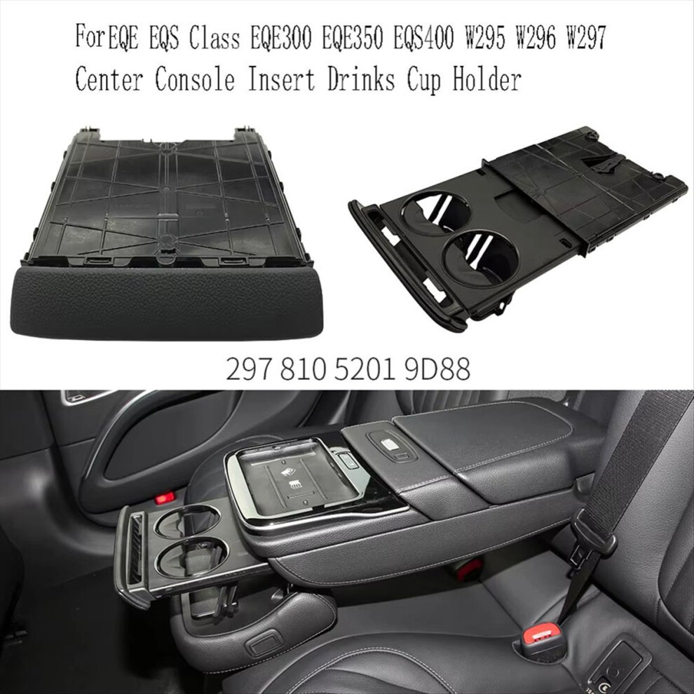 Car Center Console Insert Drinks Cup Holder For Eq Gray 4853958562030