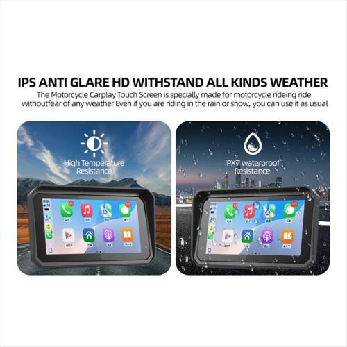 Motorcycle 6 Inch Navigation Screen Bluetooth Port 2