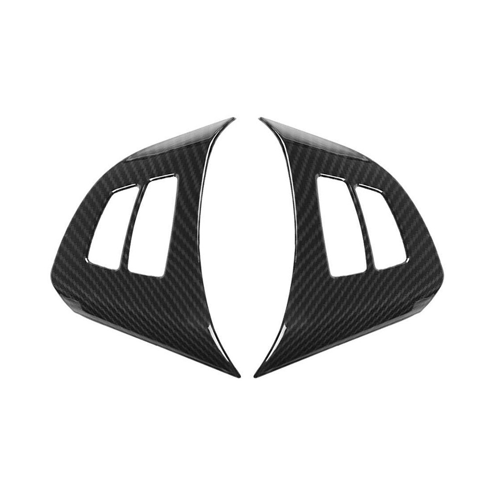 2Pcs Carbon Fiber Steering Wheel Cover Trim For X5 4852581973367