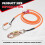 Steel Wire Core Flip Line Kit Adjustable Climbing Positioning Rope 8