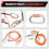 Steel Wire Core Flip Line Kit Adjustable Climbing Positioning Rope 10