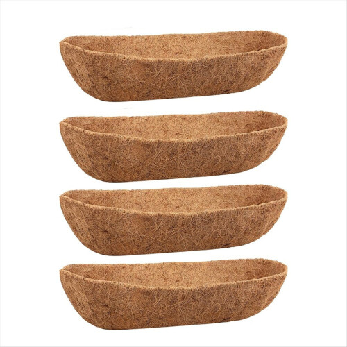 24Inch Trough Coconut Liners, Natural Liners for Wall Planter