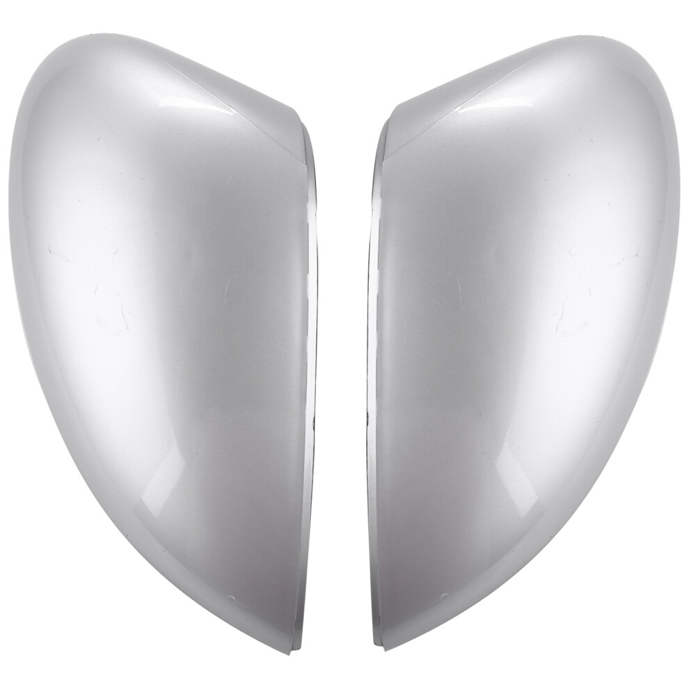 1 Pair Left/Right Rearview Side View Mirror Silver 4853784097249