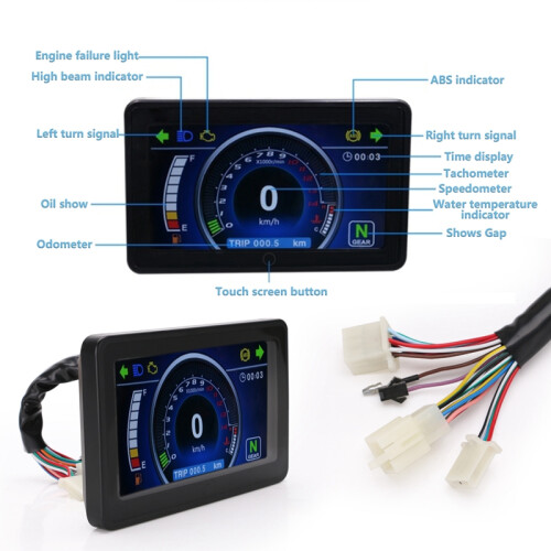 Universal Motorcycle LCD Display Cluster Replaceab 2