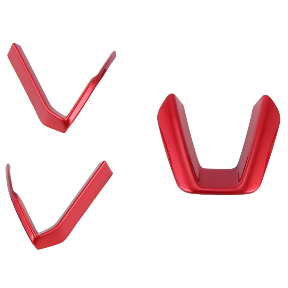 Photos - Other Electrical Equipment Red ABS Interior Steering Wheel Buttons Frame Cove