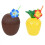 Hawaiian Coconut Pineapple Cups Luau Summer Beach 8