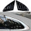 Car Rear Window Shutter Cover Trim Louver Side Ven 3