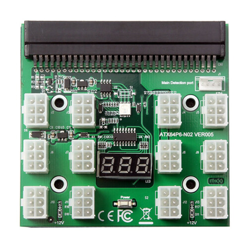 Breakout Board 12 Port 6Pin LED Display 12V Power 1