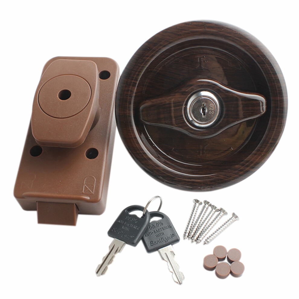 Rv Door Lock Bathroom With Key Thickness 24Mm-45Mm 4852581988637