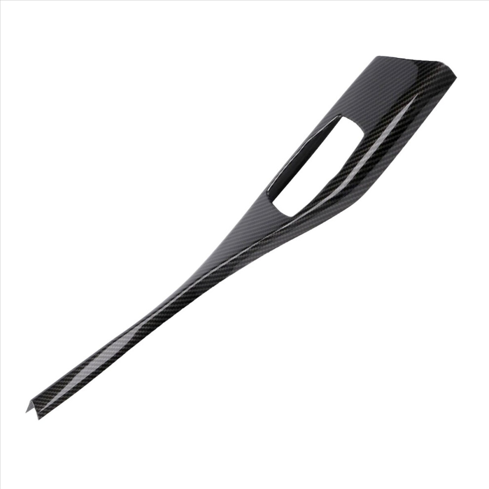 Carbon Fiber Multimedia Button Panel Cover Sticker Black 4853958523475