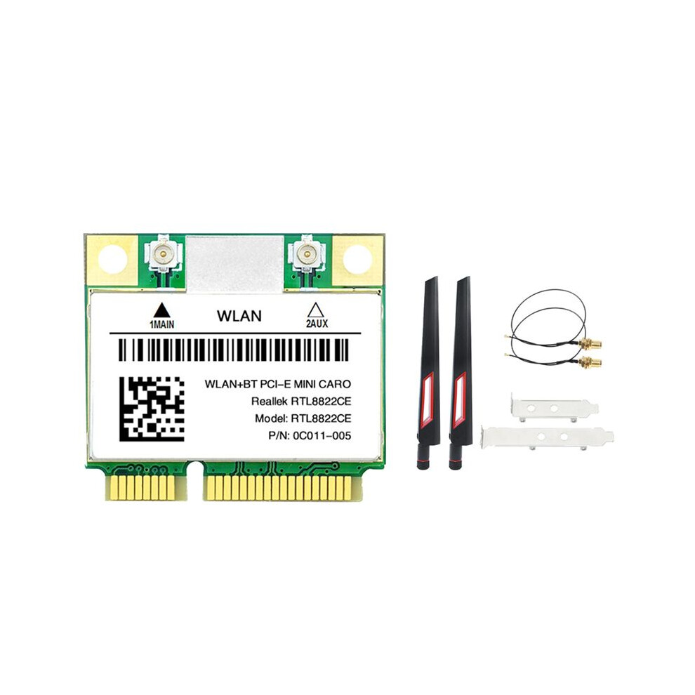 Rtl8822ce Wifi Card +Antenna Kit 1200Mbps 2.4G+5Gh 4853958521440