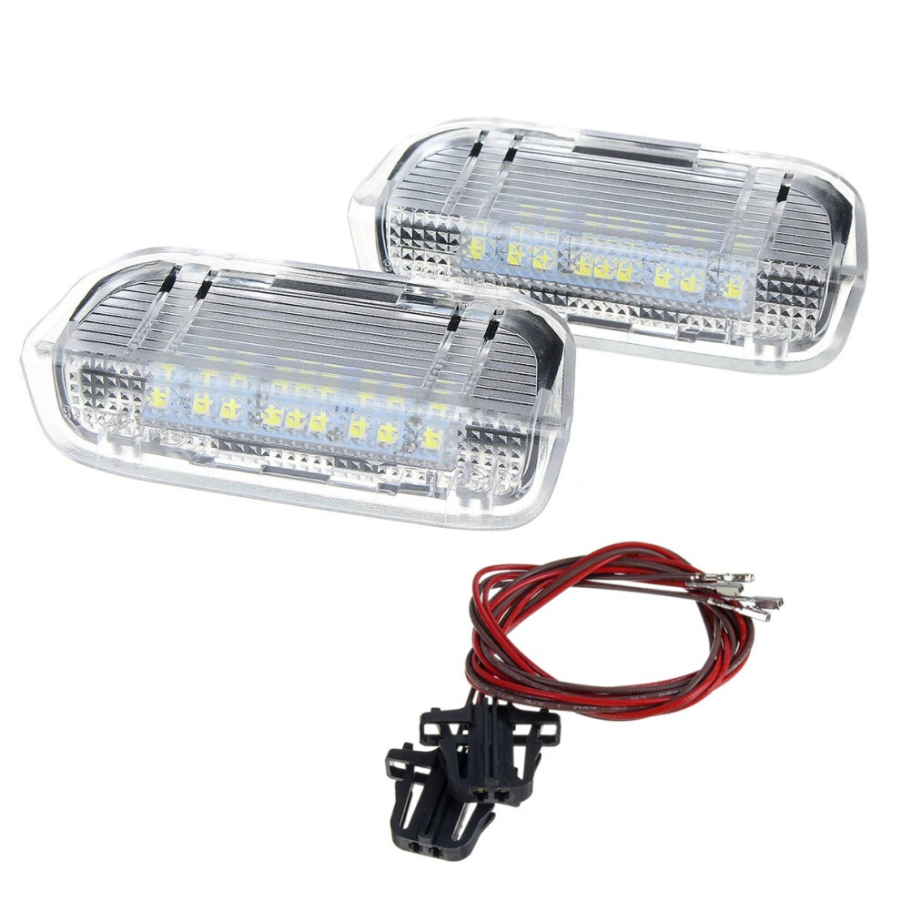 2Pcs Door Warning Welcome Courtesy Led Lamp Light 4852581993501