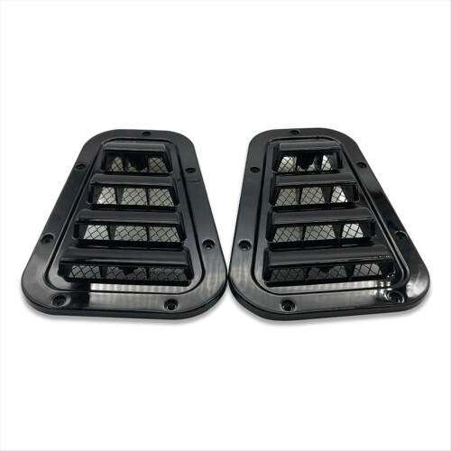 1 Pair Front Hood Side Trim Cover Vent Intake Snow 2