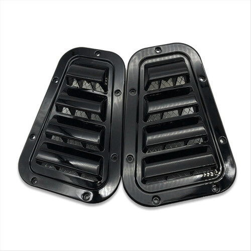 1 Pair Front Hood Side Trim Cover Vent Intake Snow 1