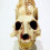 Halloween Scary Decoration Crouching Cat Skull Mod 5