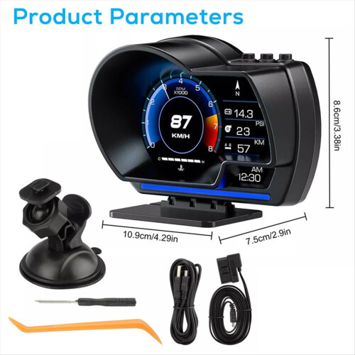 Car Head Up Display OBD II+GPS Smart Gauge High De 2