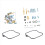 2 Set Motorcycle Carburetor Gaskets Repair Kit for 3