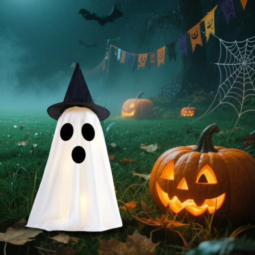 Light Up Halloween Ghost Decorations, Set of 2 DIY 2