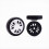8X Luggage Accessories Wheels 55X12Mm 9