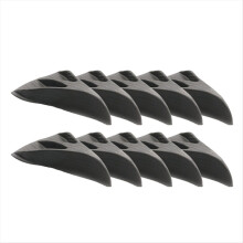 10pcs Universal Carbon Fiber Fin Kit Car Roof Wing
