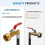 Propane Refill Adapter for 1 Lb Tanks, 3.5 FT Tank 7
