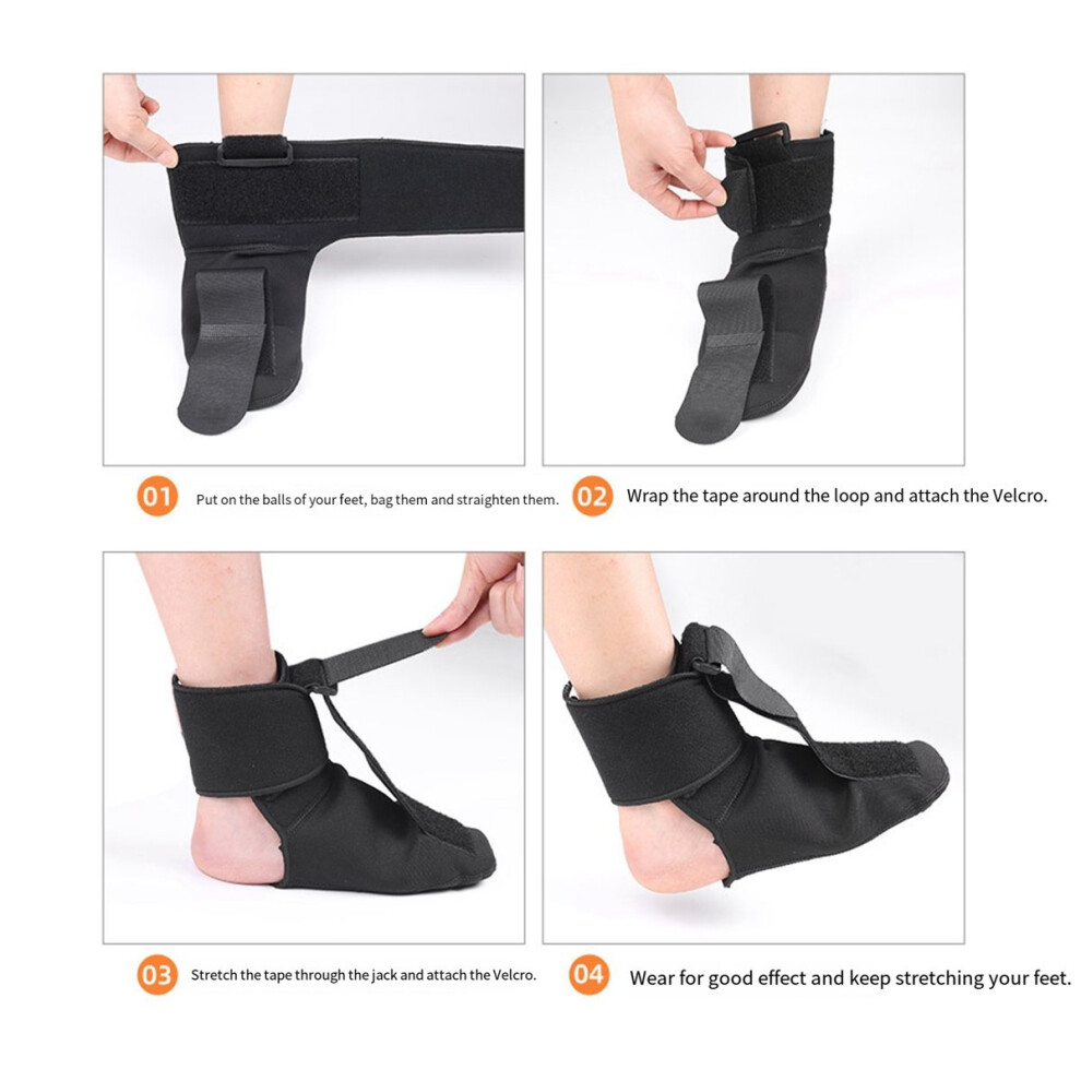 Melitt 1Pcs Plantar Fasciitis Night Splint Sock Support D