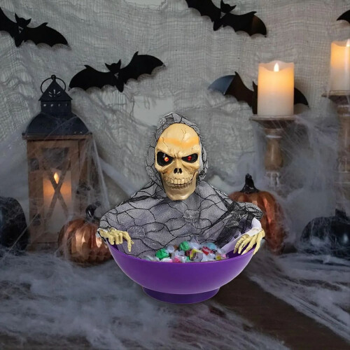 Halloween Candy Bowl Electric Fruit Tray Haunted P 2