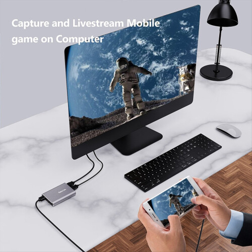 -Compatible Video Capture Grabber Card 4K 60Hz Pla 2