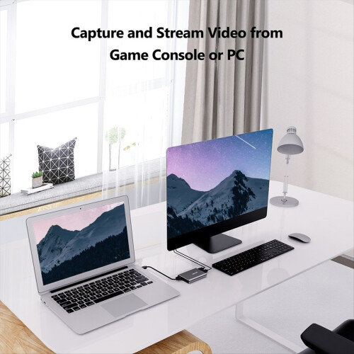 -Compatible Video Capture Grabber Card 4K 60Hz Pla 1