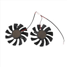 75mm 2Pin GTX1050Ti GPU Cooler DUAL Fan for GTX 10