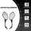 Universal 2Pcs Motorcycle Big Size Rear View Mirro 3