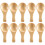 Short Handle 10 Packets of Small Wooden Spoon, Per 2