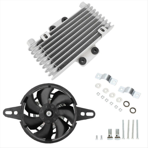 Motorcycle Engine Oil Cooler Fan Cooling Radiator 1